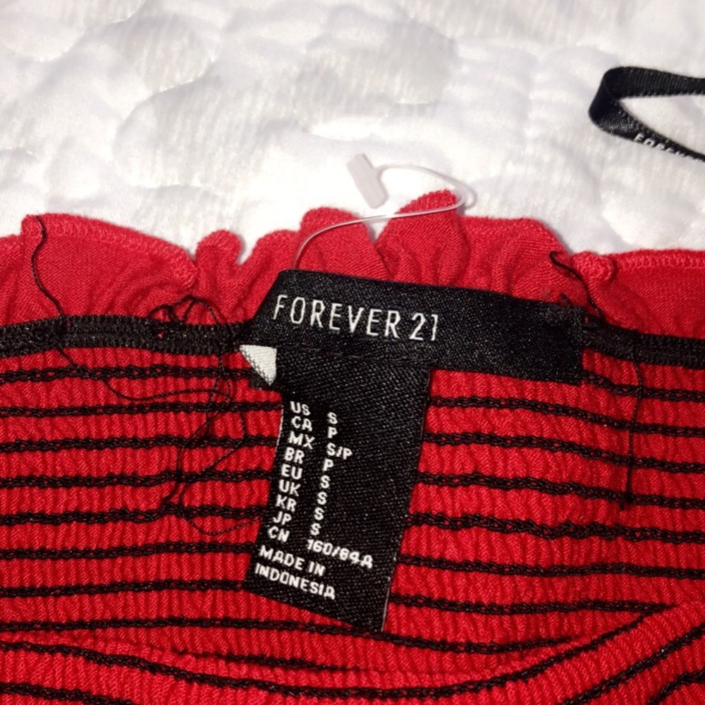 Forever21 Ruffled Tube/Crop Top - Picture 3 of 3